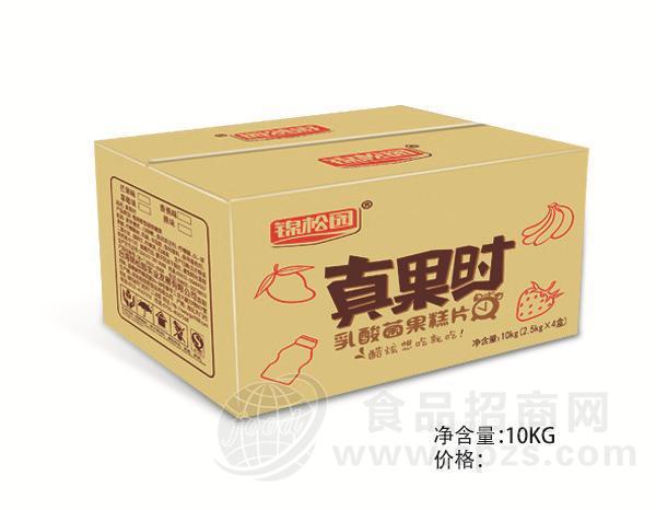 锦松园 真果时 乳酸菌果糕片 2.5kgx4盒