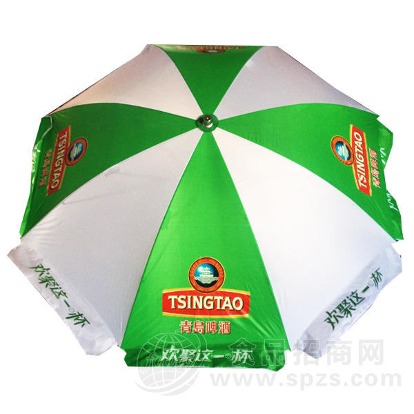 ·大洋伞业 白绿色太阳伞 广告伞 