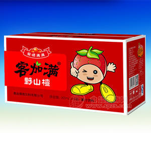 客加满 野山楂果汁饮料300mlx15瓶