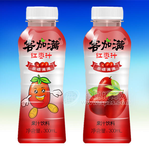·客加满 红枣汁果汁饮料300ml 