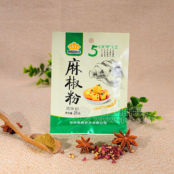 易廚食代調味料 麻椒粉25g