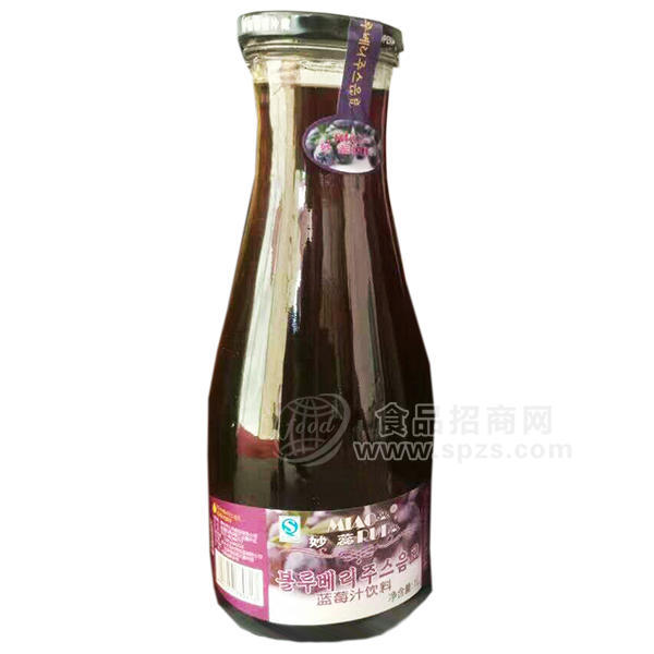·妙蕊 蓝莓汁饮料1L 