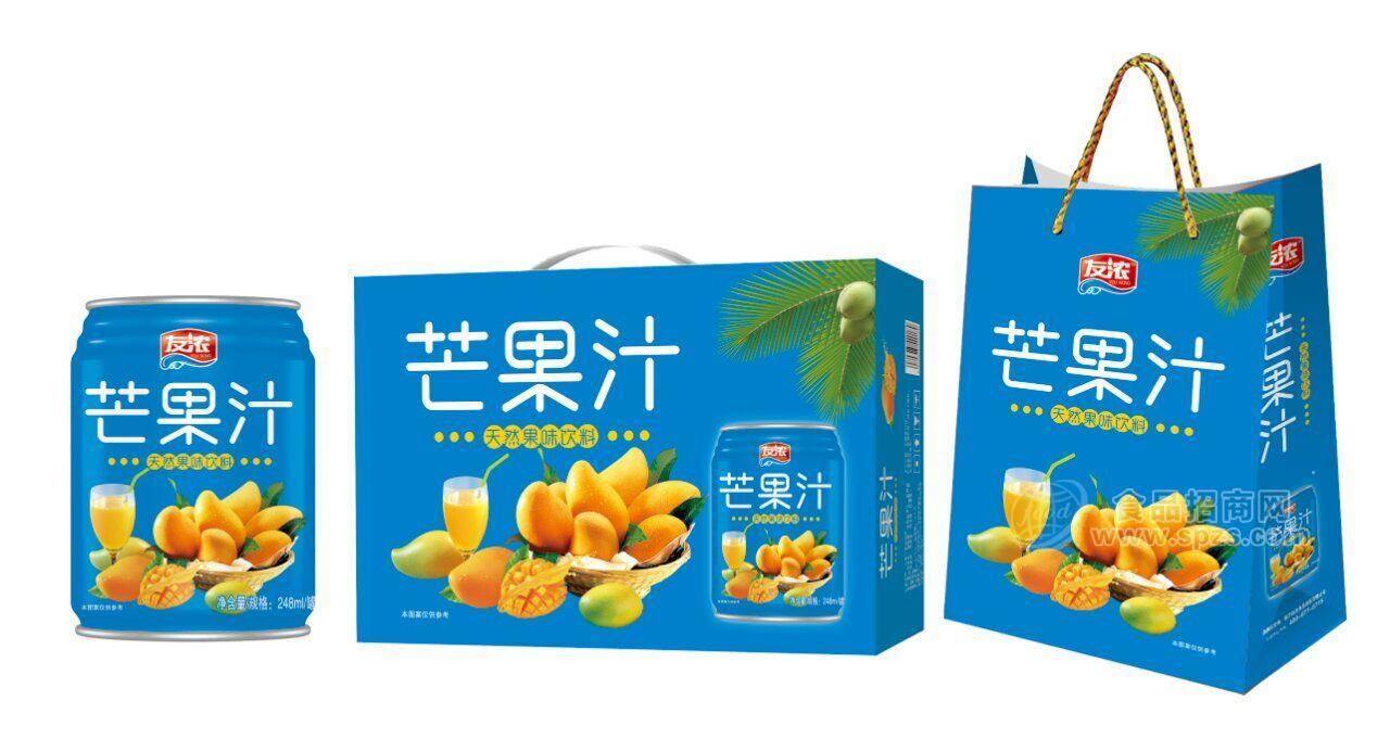 ·友浓芒果汁天然果味饮料248ml 
