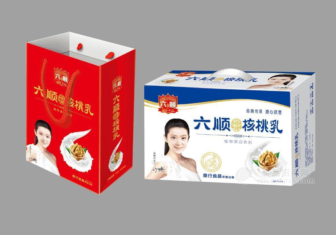 ·六顺核桃乳植物蛋白饮料16灌装 