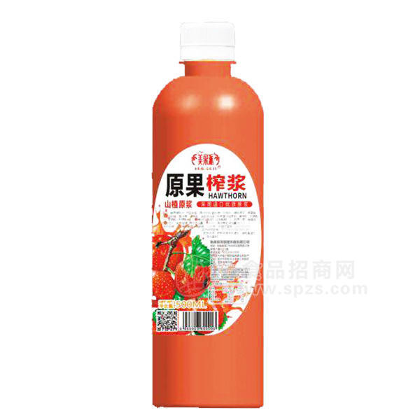 原果打漿 山楂原漿 果汁飲料500mL