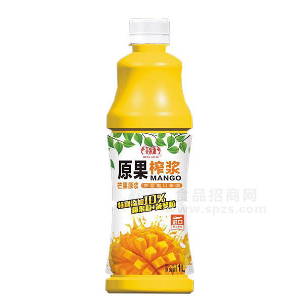 原果打漿 芒果原漿果汁飲料1L