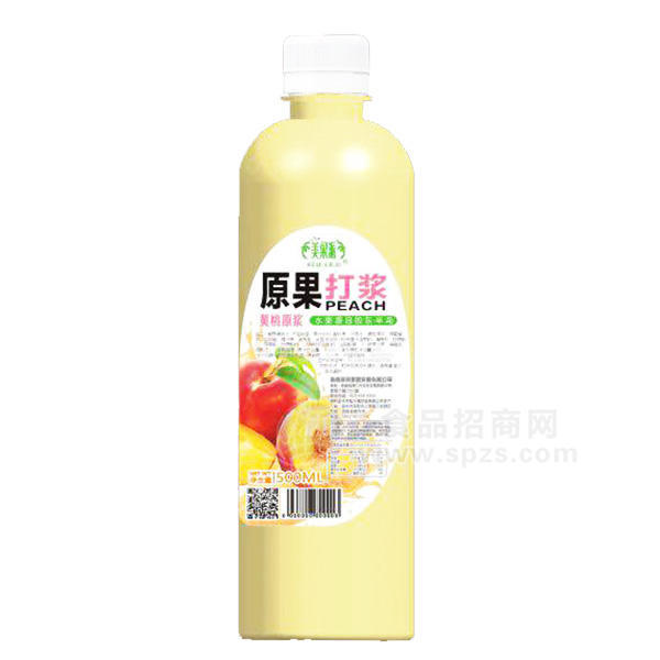 原果打漿 黃桃原漿 果汁飲料500mL