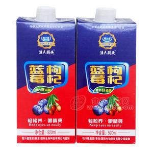 漁人碼頭  藍莓枸杞果汁飲料520mL