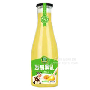 粒汁健發(fā)酵果乳芒果乳味飲料1.5L