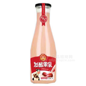 粒汁健發(fā)酵果乳紅棗乳味飲料1.5L