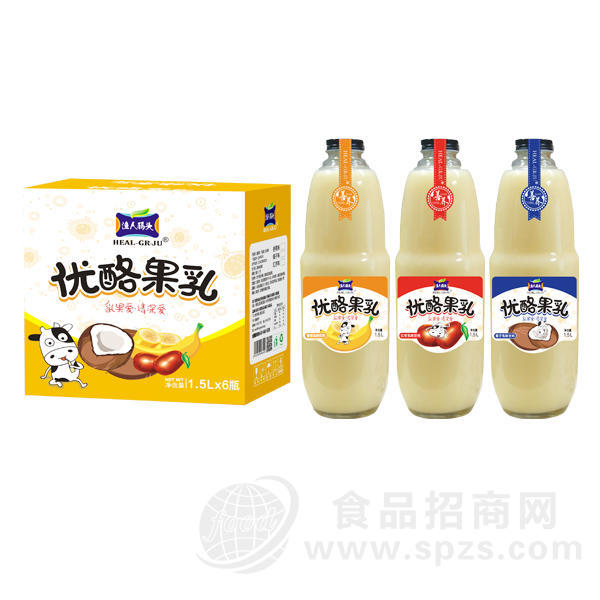 渔人码头  优酪果乳乳味饮料1.5Lx6瓶