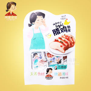 湘里婆婆休閑食品 臘雞五香味即食60g