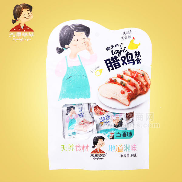 湘里婆婆休閑食品 臘雞五香味即食60g