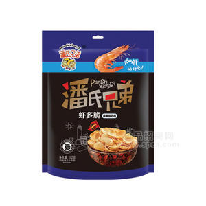 潘氏兄弟蝦多脆膨化食品 蜂巢酸奶味182g