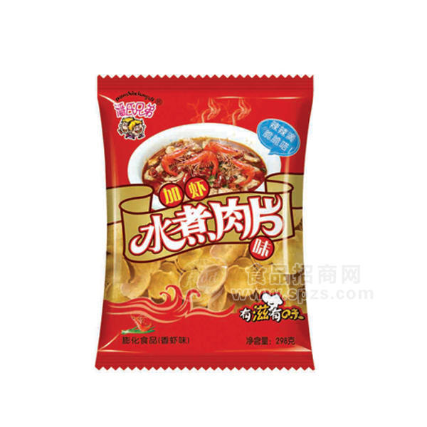 潘氏兄弟水煮肉片膨化食品 香蝦味 298g