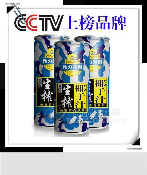 CCTV品牌“動力時(shí)刻”正宗生榨椰子汁椰子奶245ML飲料招商