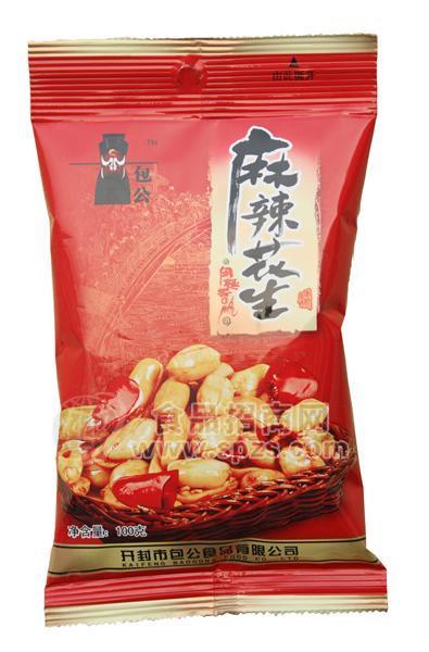 經(jīng)典休閑食品 開封特產(chǎn)包公麻辣花生100g