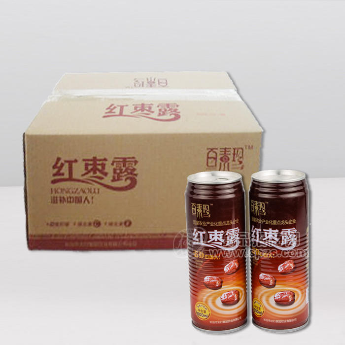 百素珍 紅棗露500ml*15罐 紅棗味果蔬汁飲料 滋補(bǔ)飲品