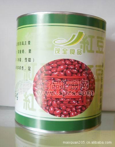 供應(yīng)蜜紅豆罐頭 紅豆顆粒 刨冰沙冰專(zhuān)用 3.35kg