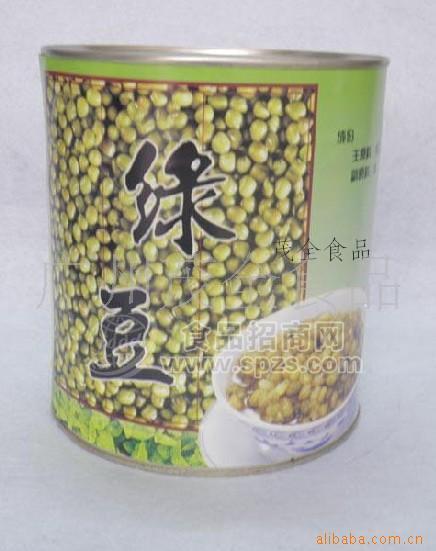 供应名忠绿豆罐头，蜜绿豆 刨冰冰沙双皮奶甜品专用 3.35KG