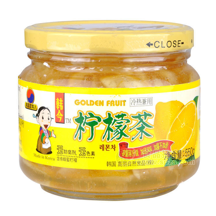 供應(yīng)冬夏皆宜 韓國進口食品 韓今蜂蜜檸檬茶550g