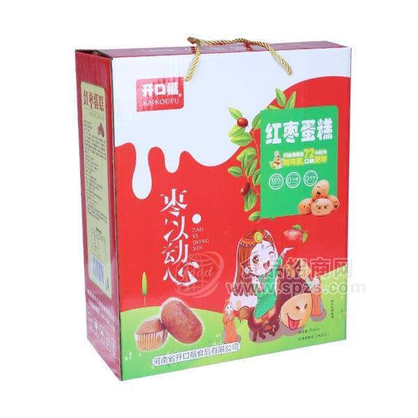 开口福红枣蛋糕 糕点