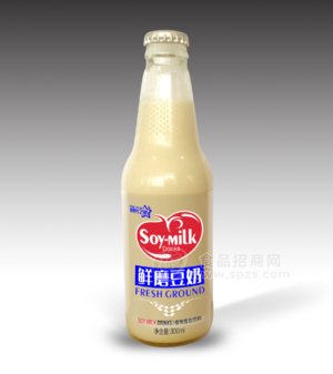 時(shí)代之星鮮磨豆奶植物蛋白飲料玻璃瓶300ml