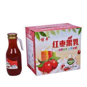 博丰果汇红枣果乳 果汁饮料1.5Lx6瓶