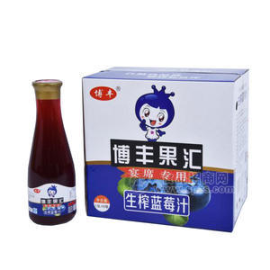 博豐果匯生榨藍(lán)莓汁果汁飲料1.5Lx6瓶