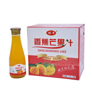 博丰果汇香蕉芒果汁 果汁饮料1.5Lx6瓶