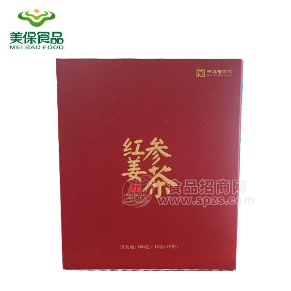 ·園生泰红参姜茶固体饮料180g 