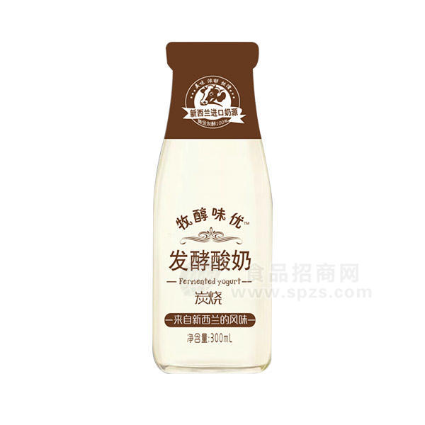 ·牧醇味优  炭烧发酵酸奶 300ML 