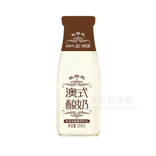 ·牧醇甄  炭烧澳式酸奶  300ML 