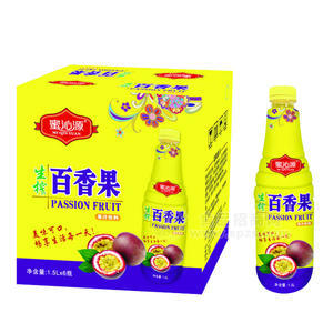 蜜沁源生榨百香果 果汁飲料1.5Lx6瓶