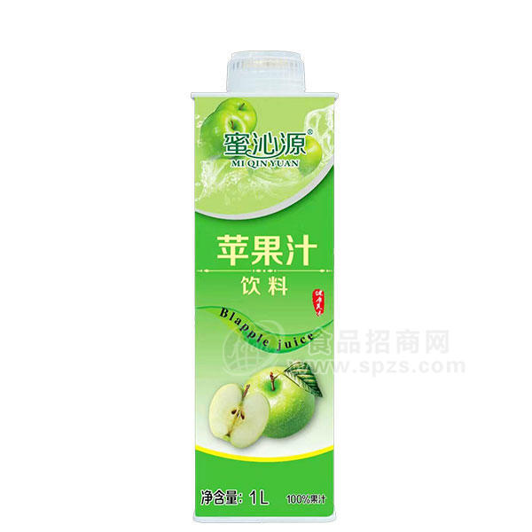 蜜沁源苹果汁饮料 果汁饮料1L 