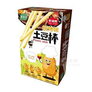 薯布卡燒烤味土豆棒休閑食品盒裝