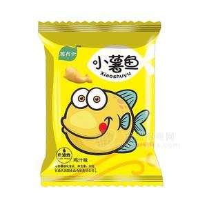 薯布卡 雞汁味小薯魚休閑食品 兒童玩具食品 20g