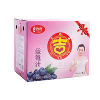 吉哟哟蓝莓汁 果汁饮料1.25Lx6瓶