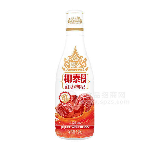 椰泰紅棗枸杞牛乳飲料 乳飲料1.25L