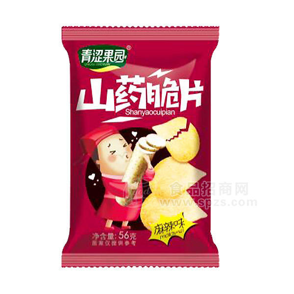 青澀果園山藥脆片 麻辣味 休閑食品56g