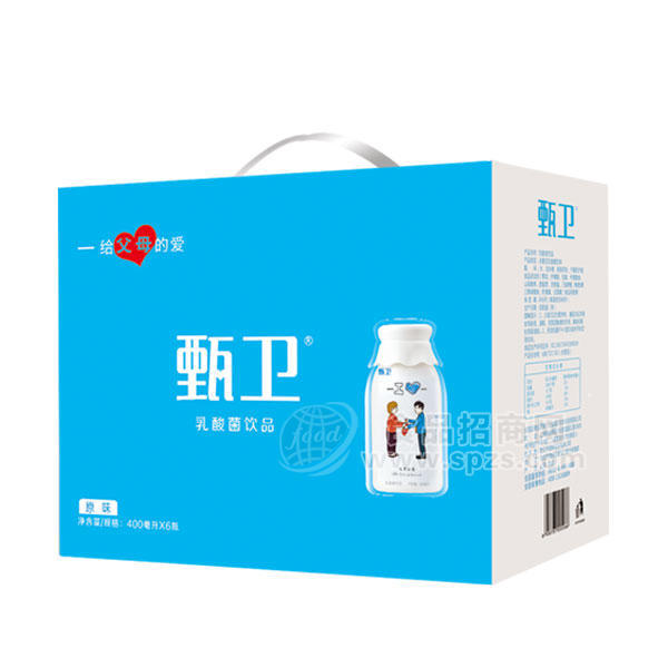 甄衛(wèi)原味乳酸菌飲品400mlx6瓶