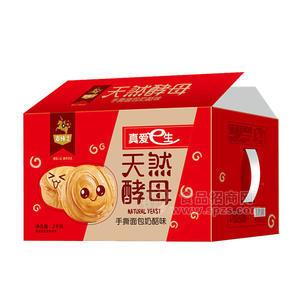 麦纯士  天然酵母手撕面包奶酪味 休闲食品箱装2kg