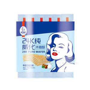憶夢蓮威化餅干木糖醇餅干牛奶巧克力味400g