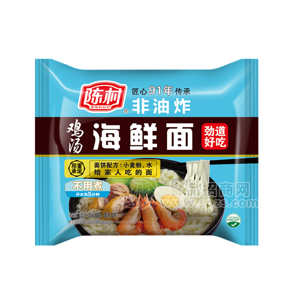 陳村雞湯海鮮面袋裝85g