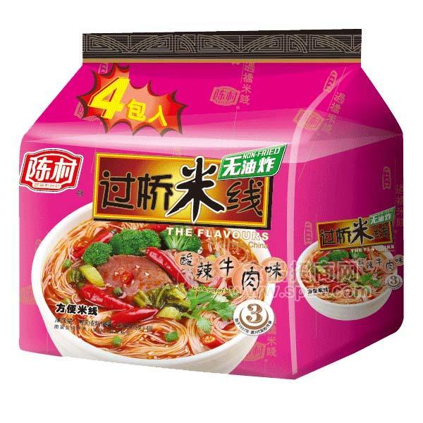 陈村过桥米线 酸辣牛肉味方便米线
