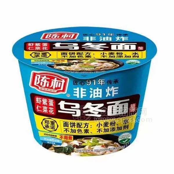 陳村蝦仁紫菜蛋花烏冬面方便食品