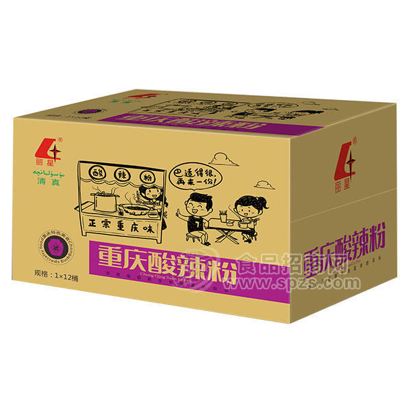 ·丽星重庆酸辣粉1x12桶 