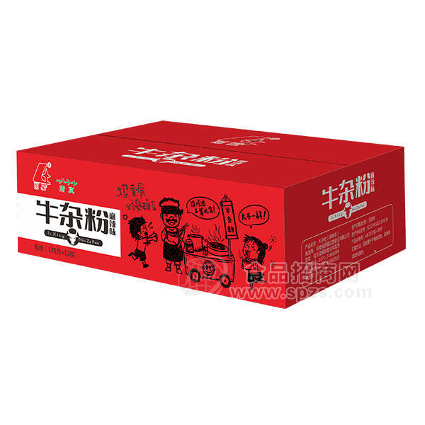 丽星牛杂粉 麻辣味135gx12碗