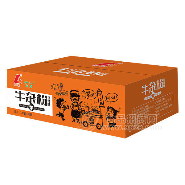 丽星牛杂粉 香辣味135gx12碗