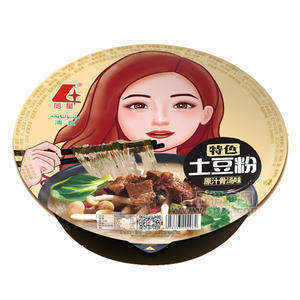 麗星特色土豆粉 原汁骨湯味 方便食品117gx12碗